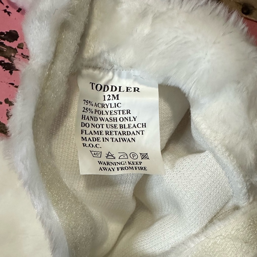EASTER infant white rabbit costume Sz 12 months - NEW - Picture 8 of 9